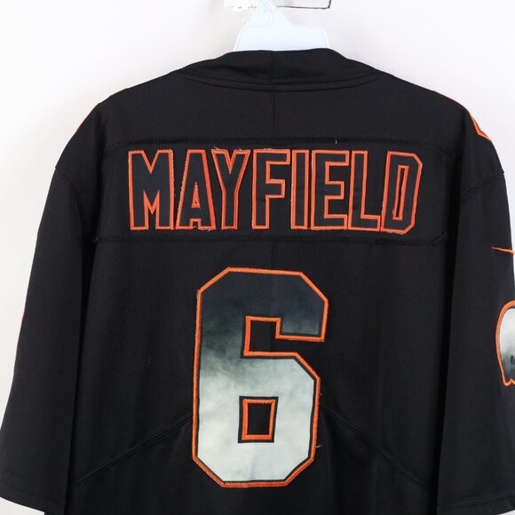 Nike On Field Mens Large Baker Mayfield Cleveland Browns Football Jersey Black 6 - Picture 15 of 16